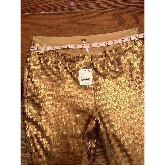 FREE PEOPLE Party Flare Pants size small - Picture 4 of 9